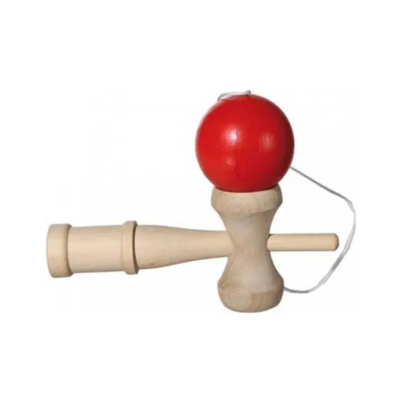 Out of the Blue Kendama - Houten behendigheidsspel, 18 cm x 7 cm, diverse kleuren