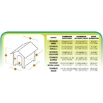 Ferplast Domus mini – odporna na warunki atmosferyczne drewniana buda dla psa z otwieranym dachem i izolowanymi nóżkami, 50 x 65 x wys. 47,5 cm: ceny i cechy