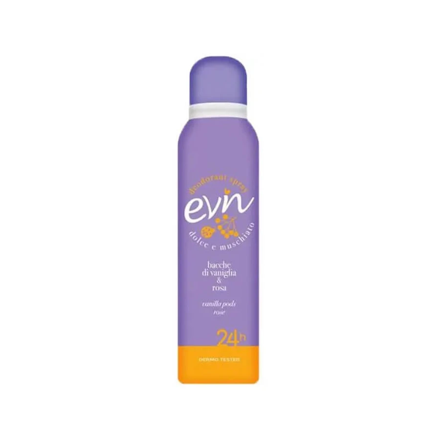 Evin Vainilla y Bayas de Rosa - Desodorante en spray de 150 ml
