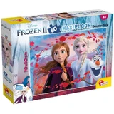 Lisciani Disney Frozen II - 60-delige dubbelzijdige puzzel met een kleurplaat op de achterkant