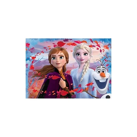 Lisciani Disney Frozen II - 60-delige dubbelzijdige puzzel met een kleurplaat op de achterkant