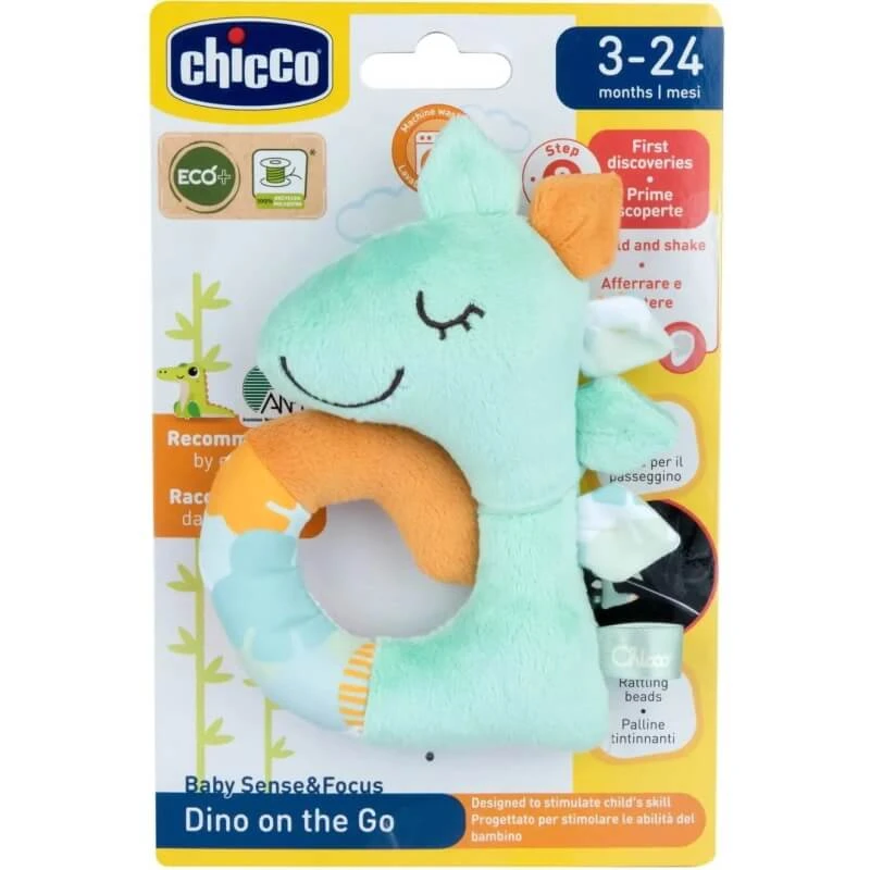 Chicco Baby Dinosaurus - Rammelaar van pluche