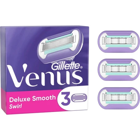 Gillette Venus Deluxe Smooth Swirl - 3 cuchillas de recambio