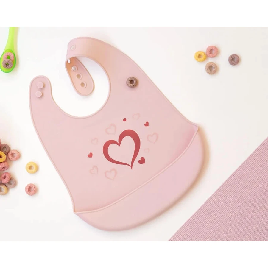 Kiokids Silikon-Lätzchen – Rosa
