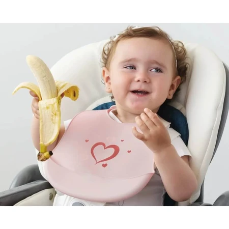 Kiokids Silikon-Lätzchen – Rosa