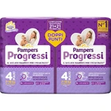 Pampers Progressi – dubbelpak met 42 luiers, maat 4 maxi, 7–18 kg
