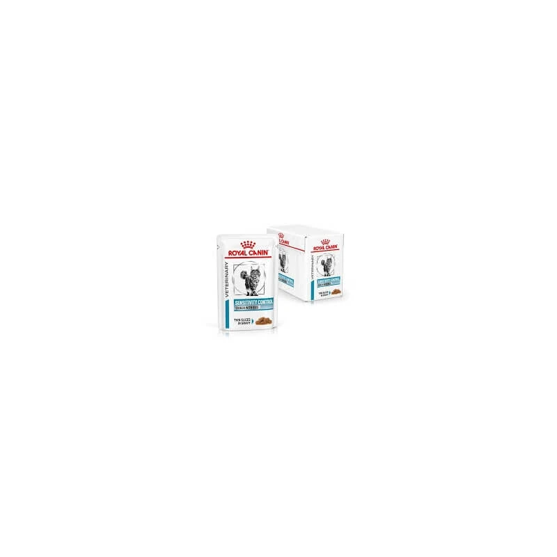 Royal Canin Sensitivity Control Cat - Compleet voer voor katten met voedselintoleranties, 12 zakjes van elk 85 g