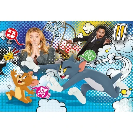 Clementoni Supercolor - Maxi-puzzel met 24 stukjes: Tom &amp; Jerry