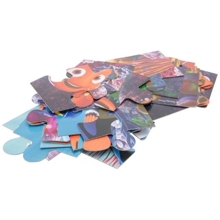 Lisciani Disney Nemo - 24-delige maxi-vloerpuzzel, dubbelzijdig, met een kleurplaat op de achterkant