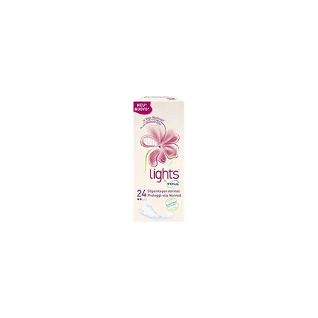 Tena Lights Sensitive – 24 de protecții pentru vagin de tip „normal”, pliate, pentru pierderi urinare