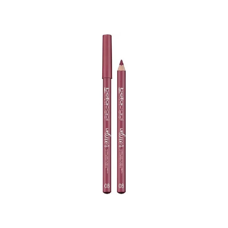 Bellaoggi Lip Liner - Mat lippotlood nr. 08 Paars