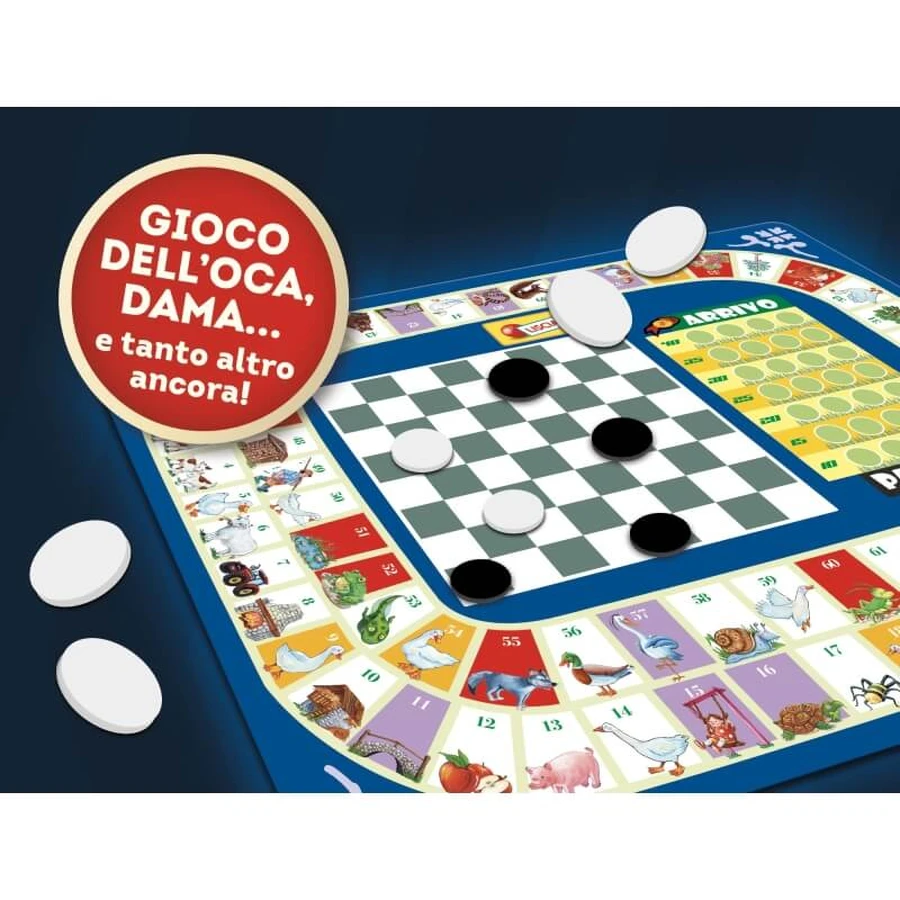 Lisciani Speelkamer-spelset — meer dan 20 spellen en 12 bordspellen voor kinderen vanaf 6 jaar