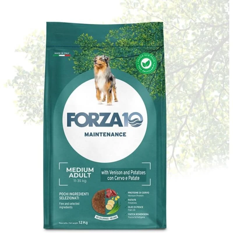 Forza10 Maintenance Medium Adult Deer & Potato - Compleet hondenvoer, 12 kg