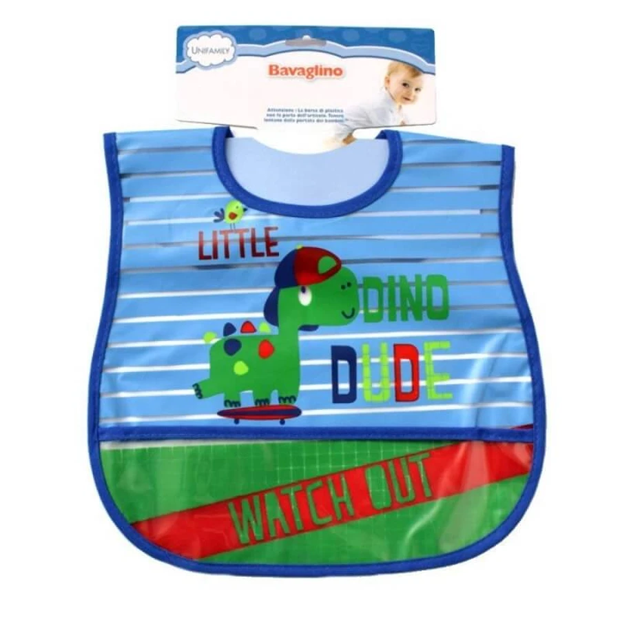 Waterdichte plastic slabbetjes van Unifamily voor baby’s – diverse motieven