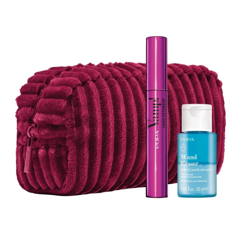 Pupa "Sguardo" cadeauset - Vamp! Lash Extender-mascara + Wand Eraser tweefasige make-upremover 50 ml