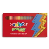 Carioca Supercolor Drawing Set—includes 36 Supercolor pencils, 1 eraser, 1 metal pencil sharpener, and 2 HB graphite pencils