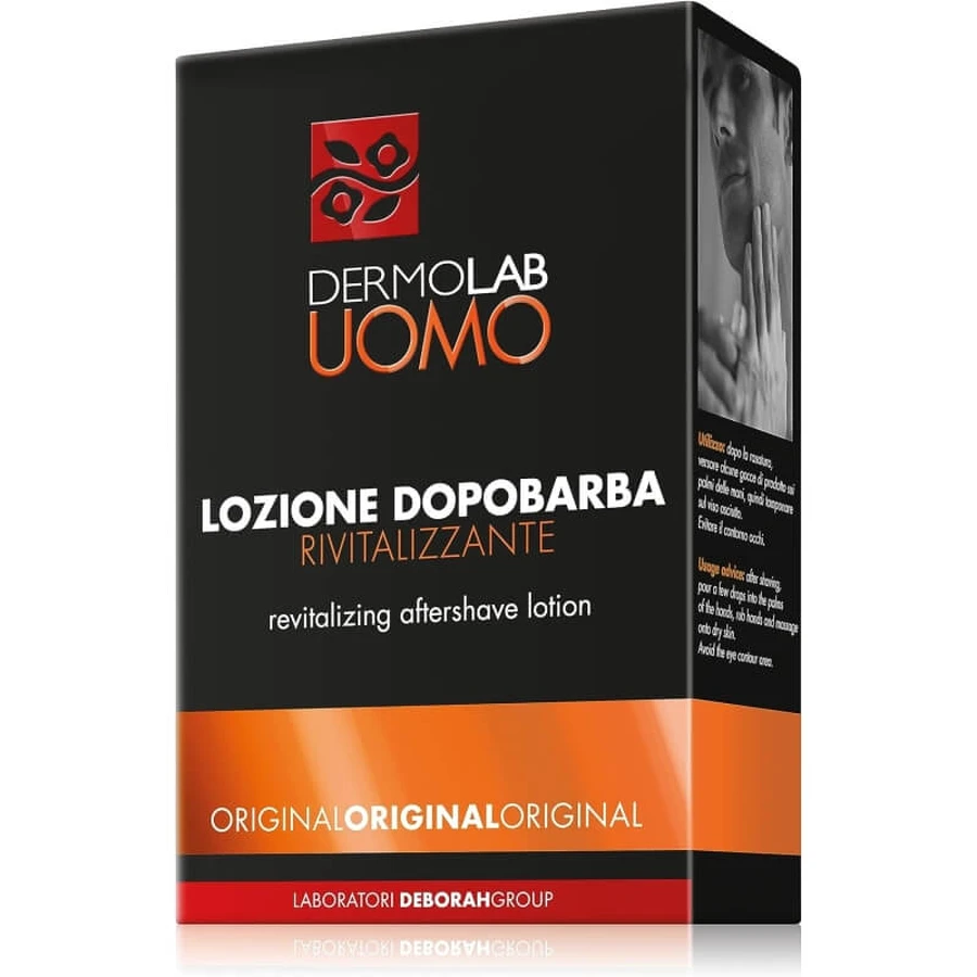 Deborah Uomo - Energy Box met 50 ml verkwikkende, vermoeidheidsbestrijdende gelcrème + 100 ml revitaliserende aftershave-lotion + toilettas