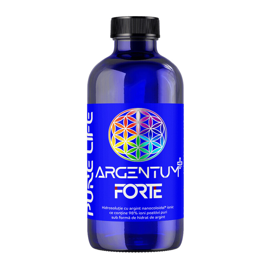 Nanocoloïdaal zilver Argentum+ Forte, 240 ml, Pure Life