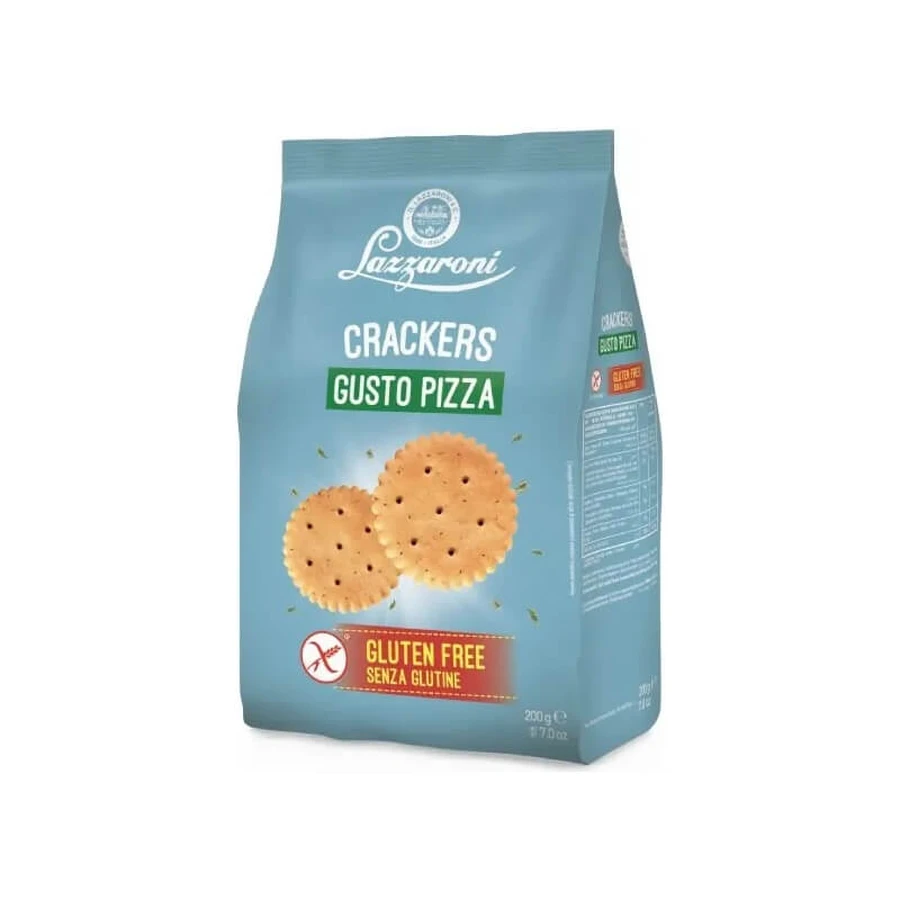 Lazzaroni glutenfreie Cracker mit Pizzageschmack, 200 g