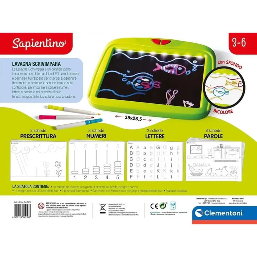 Tablica do pisania Clementoni Sapientino – gra edukacyjna: ceny i cechy