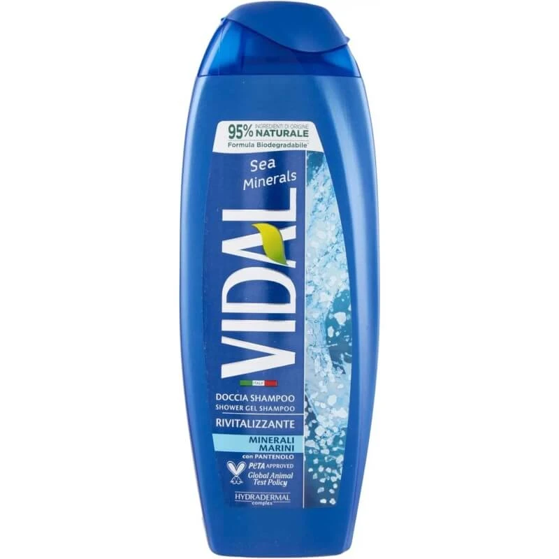 Vidal Sea Minerals - Revitaliserende doucheshampoo, 250 ml