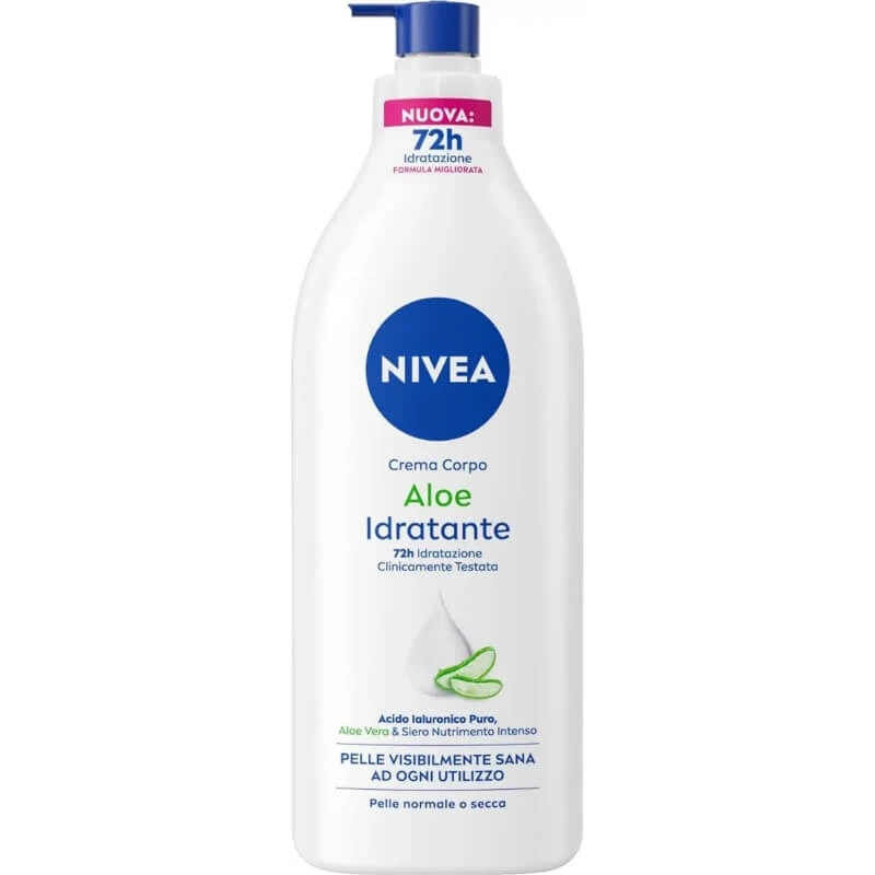 Nivea 72-Hour Aloe Moisturizer - Lichaamscrème voor de normale en droge huid, 500 ml