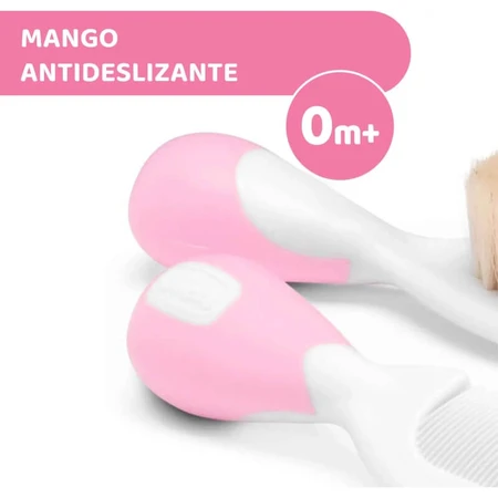 Cepillo y peine rosa de Chicco