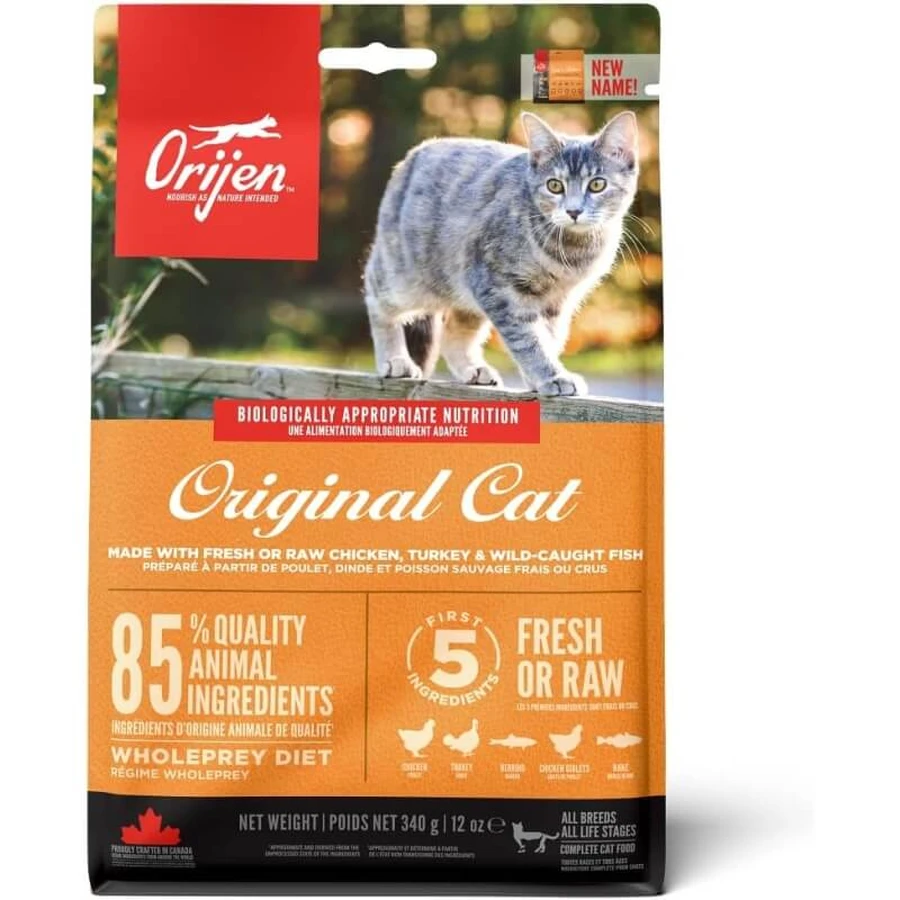Orijen Cat Original — Compleet voer voor katten van alle groottes en in alle levensfasen, 340 g