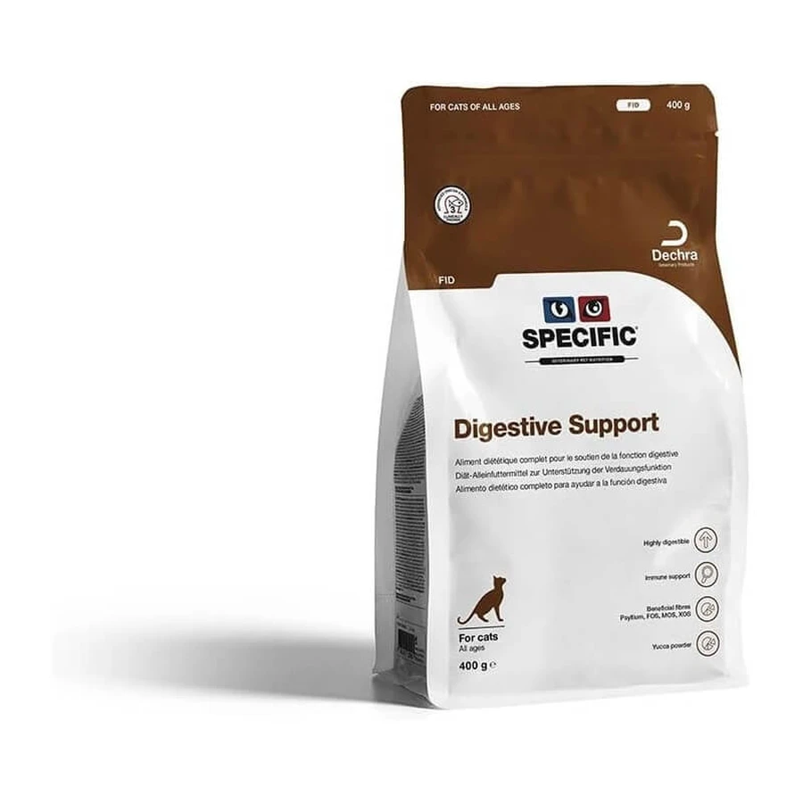 Dechra Specific Fid Digestive Support - Aliment diététique complet pour chats, favorisant la santé digestive et urinaire, 400 g