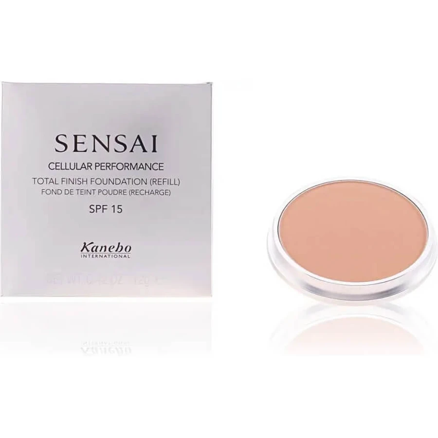Kanebo Sensai Total Finish Foundation LSF 15 – Puder-Foundation – Nachfüllpackung Nr. TF 12 Soft Beige