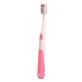 Suavinex Oralcare Junior - Cepillo de dientes manual para mayores de 6 años con funda protectora rosa