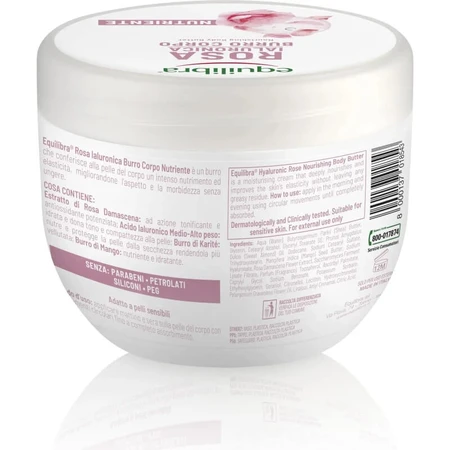 Equilibra Hyaluronic Rose – Pflegende Körperbutter 300 ml