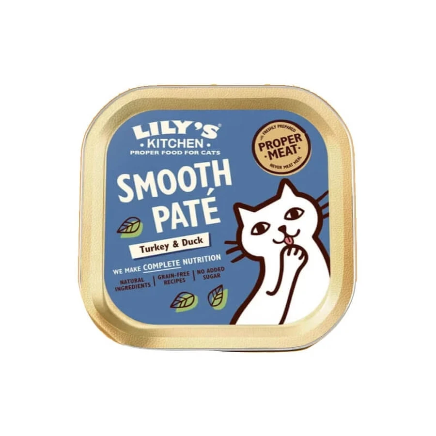 Lily's Kitchen Lily's Kitchen Zachte kalkoen- en eendenpaté – Volledig voer voor volwassen katten, 85 g