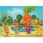 Lisciani Maxi dubbelzijdige puzzel, 60 stukjes, Wortel, 46553