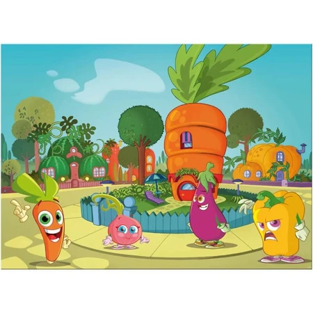Lisciani Maxi dubbelzijdige puzzel, 60 stukjes, Wortel, 46553