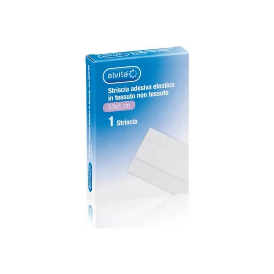 Alvita Sterile Non-Woven Adhesive Gauze - 1 strip, 50 x 8 cm