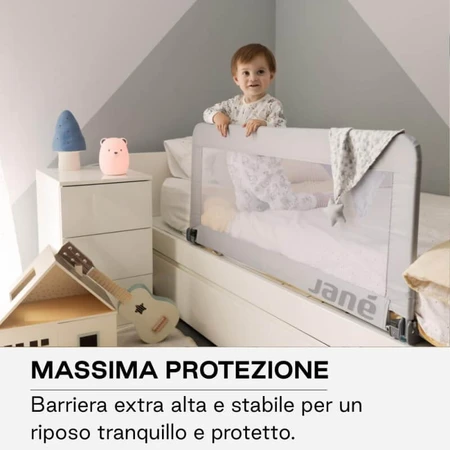 Jane Basic – składana, podnoszona barierka do łóżka dla dzieci, szara, 110 cm: ceny i cechy