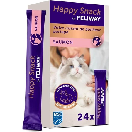 Ceva Animal Health Feliway Happy Salmon Snacks – 24 pałeczki dla kotów, po 14 g każda: ceny i cechy