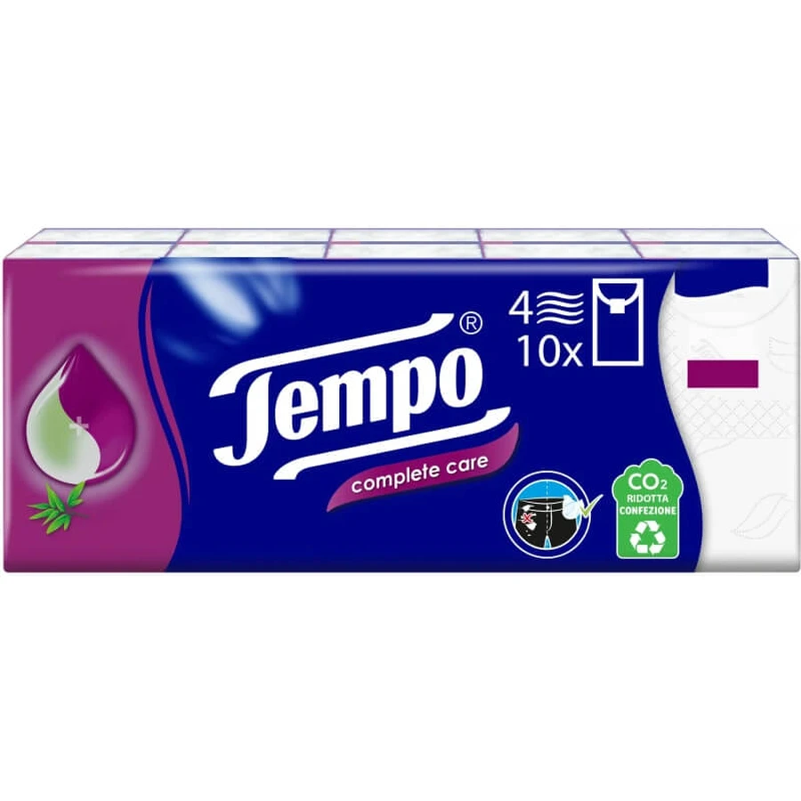 Tempo Complete Care - 10 pakjes vochtinbrengende doekjes