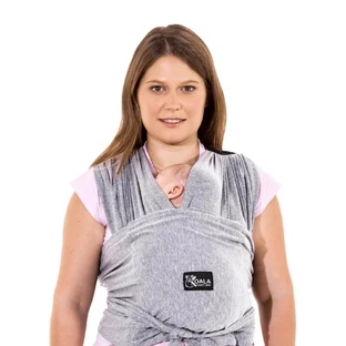Koala Babycare Cuddle Band - Verstelbare, kant-en-klare draagdoek, lichtgrijs