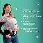 Koala Babycare Cuddle Band - Verstelbare, kant-en-klare draagdoek, lichtgrijs