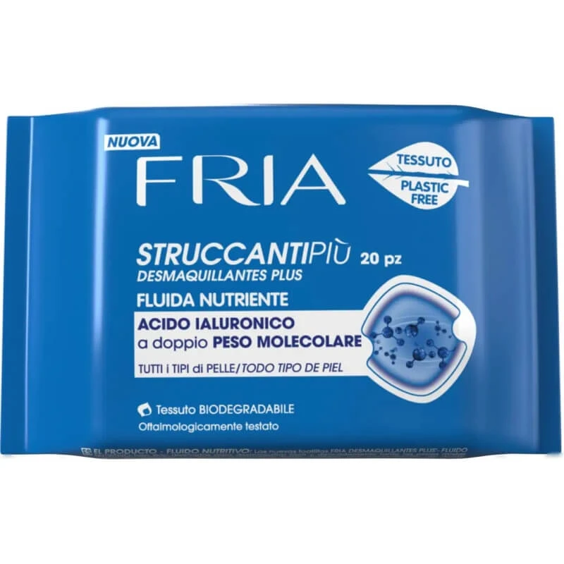 Fria Nourishing Fluid Make-upremover - 20 make-upremoverdoekjes voor de normale huid