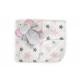 Cangaroo Newborn Gift Set - Soft Fleece Blanket with Pink Teddy Bear