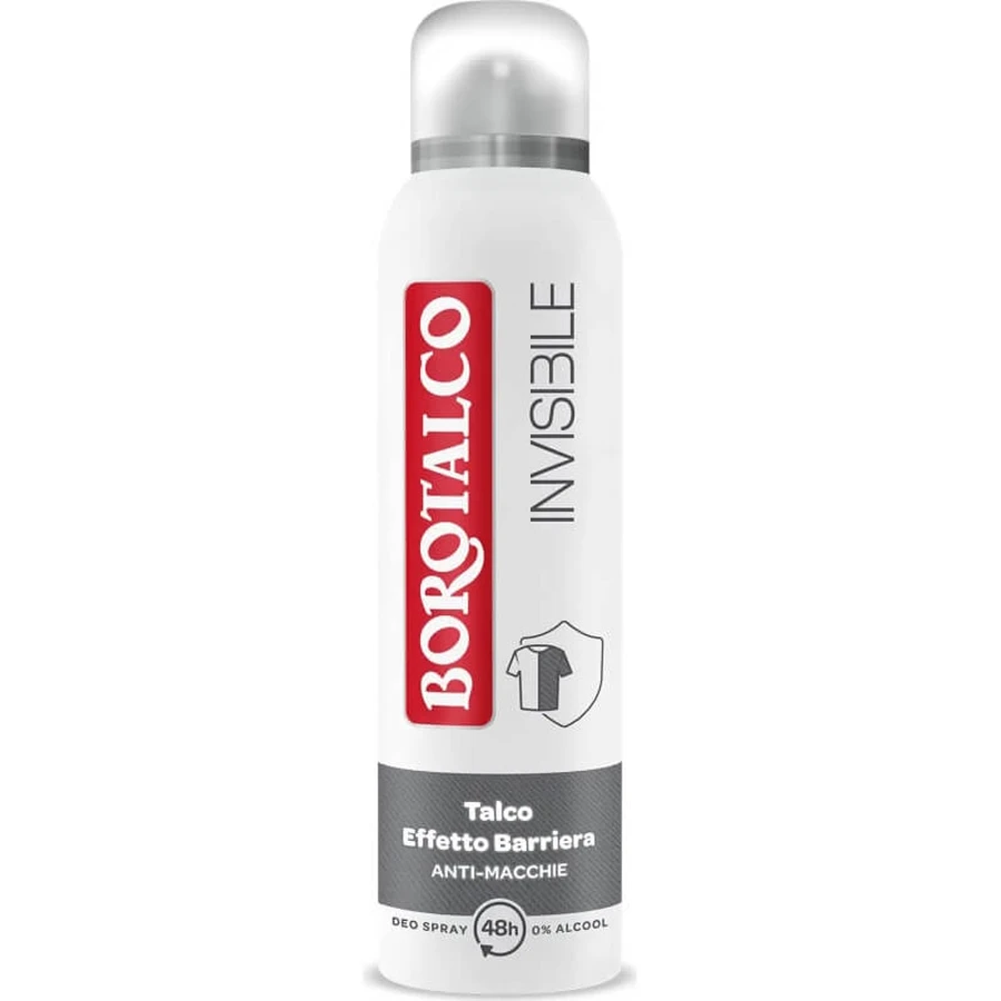 Invisible Borotalco – Talk-Deo-Spray mit 48-Stunden-Barriereeffekt, 150 ml