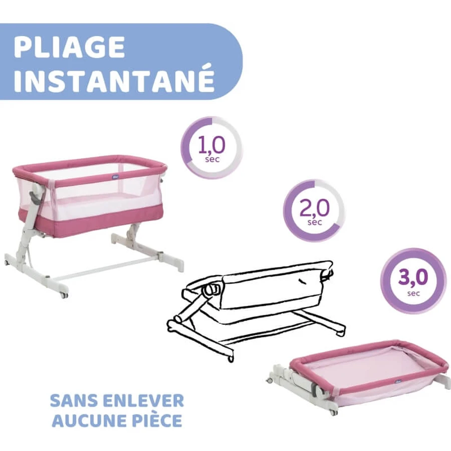 Chicco next2me popup - orchidee-koppelbedje