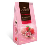 Aardbeien in chocolademix Amaresti, 80g, Eurohansa