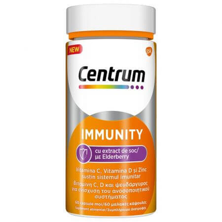 Centrum Immunity con extracto de saúco, 60 cápsulas, Gsk