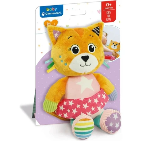 Clementoni Baby for You Katy the Kitty - Eerste speelgoed van pluche 0m+