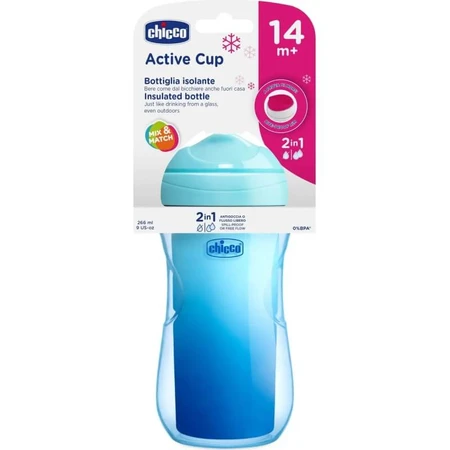 Chicco active cup 14m+ tazza per bambini da 266 ml in colori assortiti