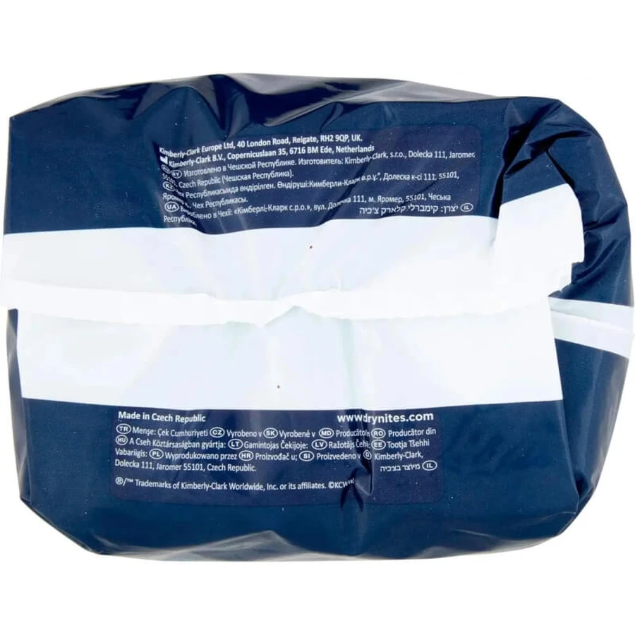 Huggies-babyluiers Drynites voor jongens 17–30 kg, verpakking van 10 luiers